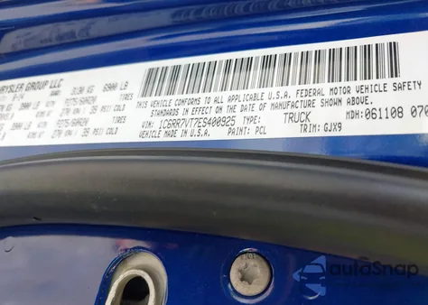 2014 Ram 1500 Laramie from USA, damaged, VIN 1C6RR7VT7ES400925